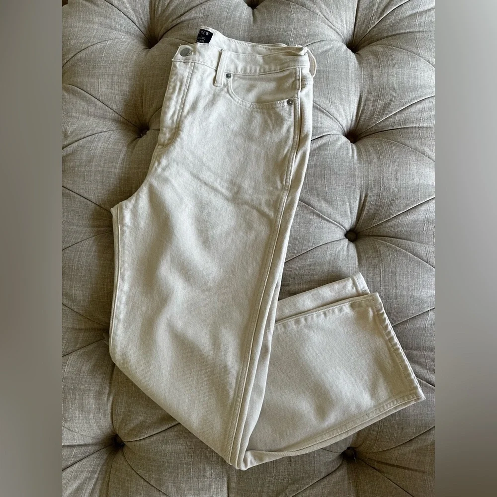 J. Crew women Cream Jeans